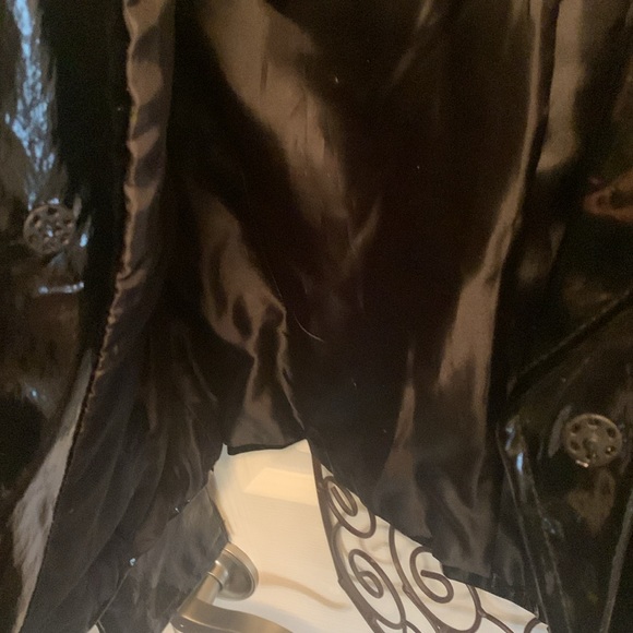 A.M.I. Black Patent pleather jacket - Picture 8 of 11